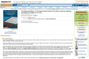 The E-Book Handbook ebook e book create format publish market sell kindle amazon ipad apple ibooks itunes barnes and noble pubit nook free for dummies